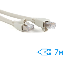 Патч-корд E-server 7м FTP Cat.5e литий сірий RJ45, CU (CAT.5E FTP CORD-7M-GRY)