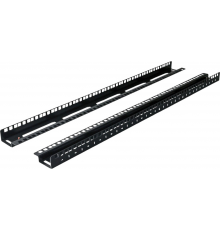 Направляючі для шаф MGSWA CMS UA-MGSWA-R18B 19", 18U (марковані, з гвинтом заземлення) (2шт.)