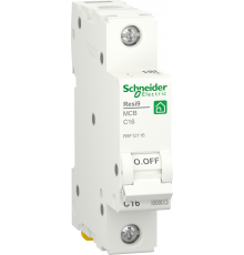 Автоматичні вимикачі Schneider Electric RESI9 (1P, 16A, C, 6kA) (R9F12116)