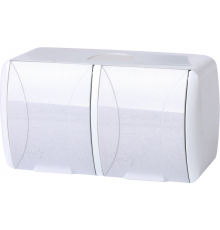 Розетка E.Next e.aqua.1232.gr з з/к IP54 White (s035057)