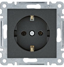 Розетка Hager WL1053 Lumina з з/к Black