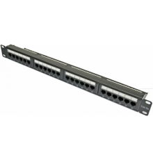 Патч-панель CMS 19" 24xRJ-45 UTP, Cat.5e, 1U (KDPA6043)