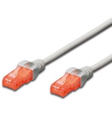 Патч-корд Digitus CAT6 UTP 1 м, AWG 26/7, Cu, LSZH Gray (DK-1617-010)