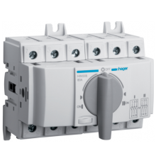 Перемикач навантаження трьохпозиційний Hager HIM308 (I-0-II 400/690В, 80А, 3P, 6м)