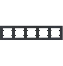 Рамка Hager WL5753 Lumina-Intens 5Х Black