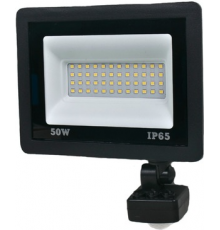 Прожектор LED Lightwell LW-FL-B-50-S 50 Вт з датчиком руху