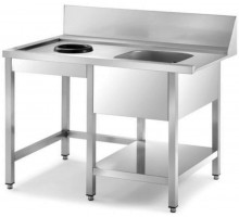 Стіл передмийний для купольної та котломийної посудомийної машини MPI-1500 (Sammic)