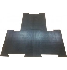 Гумова плитка з кріпленням ластівчин хвіст 700х700 мм TIA-SPORT