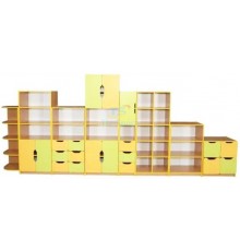 Стінка універсальна Школа-Сад (8 модулів) для НУШ, школи, дитячого садка TIA-SPORT