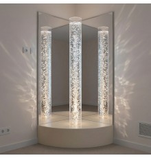 Бульбашкова колона для сенсорної кімнати кутова з пуфом TIA-SPORT