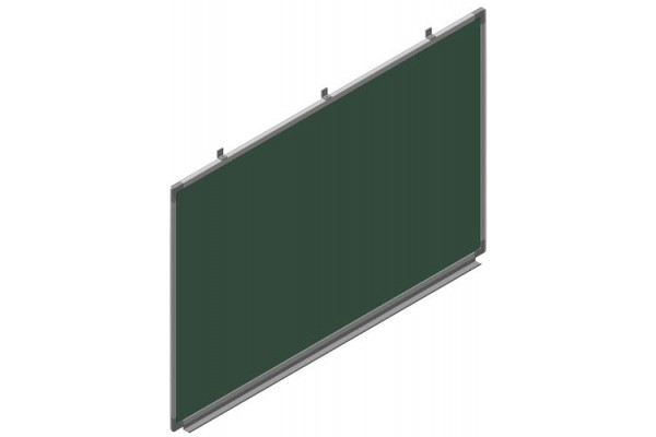 Дошка шкільна крейдова, магнітна одностороння К1510 (150х100 см)