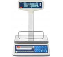 Ваги для друку етикеток LCD з рукояткою та легалізацією, серія EGE, 15 кг, ТЕМ, 325x377x(H)394mm