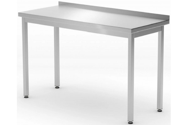Пристінний робочий стіл Budget Line без полиці – гвинтовий, глибина: 600 мм, HENDI, Budget Line, 1000x600x(H)850mm