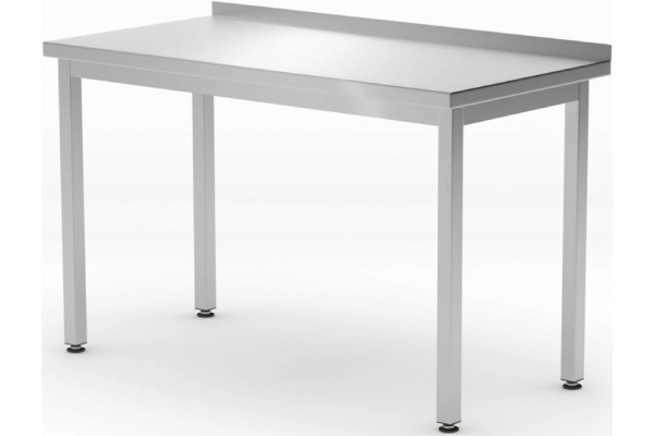 Пристінний робочий стіл Budget Line без полиці – гвинтовий, глибина: 600 мм, HENDI, Budget Line, 1200x600x(H)850mm