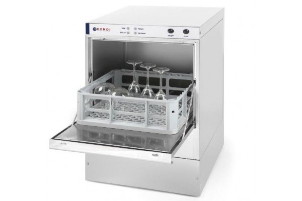 Посудомийна машина 40x40 з дозатором миючого засобу та з насосом - ручне управління, 230 В, 2800 Вт