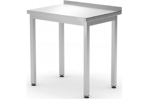 Пристінний робочий стіл Budget Line без полиці – гвинтовий, глибина: 600 мм, HENDI, Budget Line, 600x600x(H)850mm
