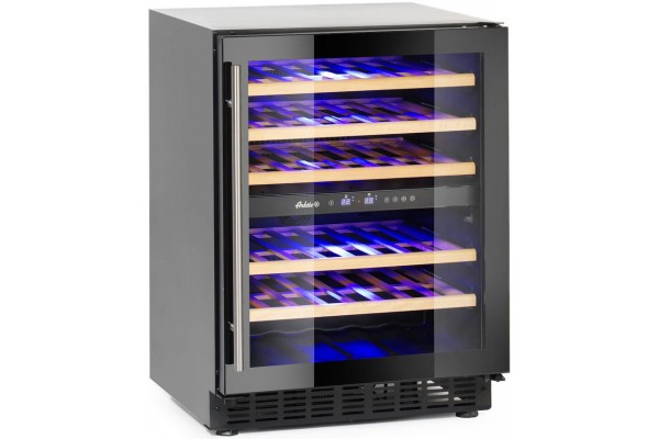 Винний холодильник, 2-х зонний, 46 пляшок, 133 л, 220-240V/90W, 595x588x(H)820mm