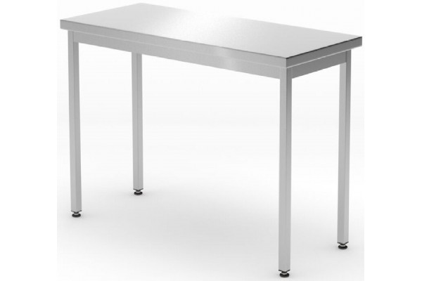 Робочий стіл Budget Line без полиці – гвинтовий, глибина: 600 мм, HENDI, Budget Line, 1000x600x(H)850mm