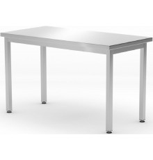 Робочий стіл Budget Line без полиці – гвинтовий, глибина: 600 мм, HENDI, Budget Line, 1200x600x(H)850mm