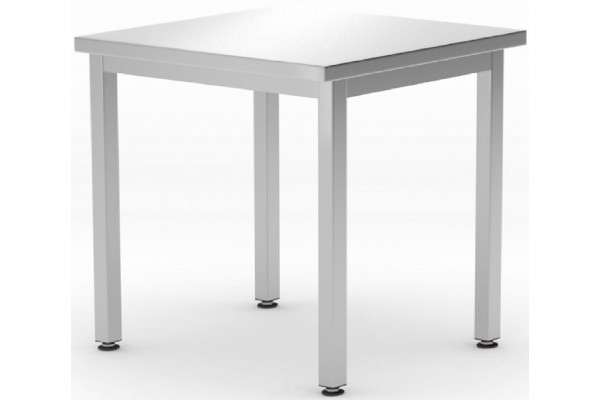 Робочий стіл Budget Line без полиці – гвинтовий, глибина: 600 мм, HENDI, Budget Line, 600x600x(H)850mm