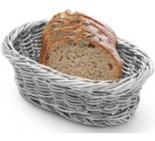 Кошик для хліба круглий - сірий - 320x230x(H)70 mm