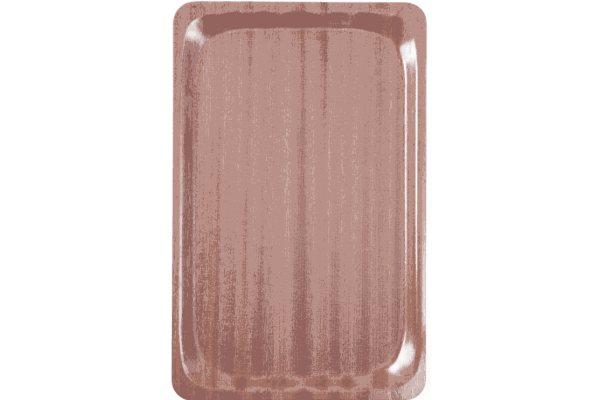 Піднос з антиковзким покриттям, колір: червоне дерево, прямокутний, EN 370x530 мм