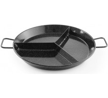 Емальована сковорода для паельї з відсіками - 3 відсіки - ø430x(H)47 mm