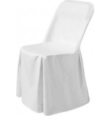 Чохол на стілець розкладний, HENDI, 810965 810989, Білий, 540x440x(H)840мм