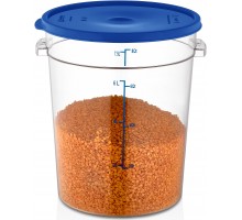 Круглий контейнер для зберігання продуктів 7,5 л з полікарбонату без кришки