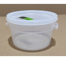 Круглий контейнер для зберігання продуктів 2,1 л з поліпропілену