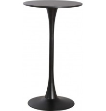 Стіл Тюльпан Н круглий високий чорний д. 60 см