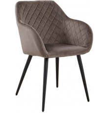 Стілець Арно м'який коричнева тканина