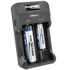 Зарядний пристрій Ansmann Lithium 2 для 1-2 Li-Ion акумуляторів (3,6 В/3,7 В) або 1-2 NiMH акумуляторів (1,2 В) AA/AAA