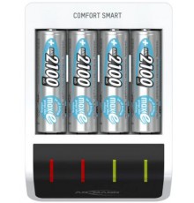 Швидкий зарядний пристрій Ansmann Comfort Mini+2×AA 2100mAh з USB-входом для 1-2 NiMH акумуляторів АА/ААА