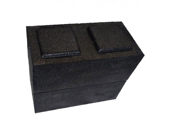 Гумовий блок-лего балістичний 500х250х200 мм