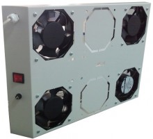 Вентиляторний модуль 4 елемента з терморегулятором