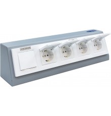 Блок розеток MODUL 4Р з вимикачем