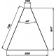Стіл нейтральний кутовий зовнішній НЕ-К 45° (без полиць) VS/VSOP СТАНДАРТ 304/Ст.3