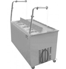 Апарат для смаженого морозива (фризер) AGC6, верх - нержавіюча сталь