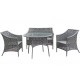 Комплект садових меблів LINORA, стіл+диван+2 крісла