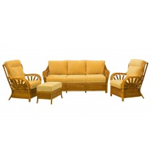 Комплект меблів АСКАНІЯ ПРЕМІУМ as0001-0, диван+2 крісла+пуф