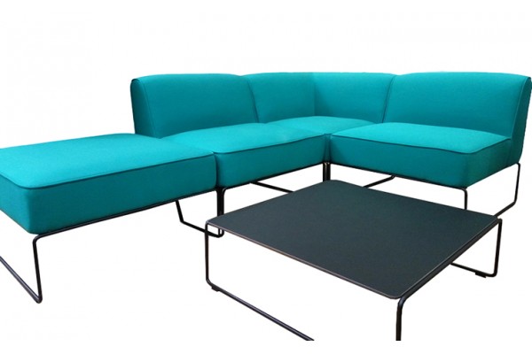 Комплект садових меблів ДІАС d0006-11035506, стіл+диван+пуф