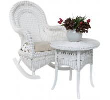 Комплект меблів ВІКТОРІЯ kk0014v-0, крісло+стіл, білий
