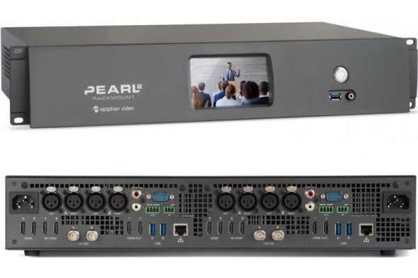 Універсальна 4+4-х канальна система EPIPHAN PEARL-2 4K RACKMOUNT TWIN для захоплення відео, запису та трансляції (Канада)