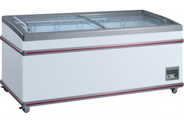 Морозильна скриня (лар) з гнутими розсувними скляними стулками SCAN XS701 (Данія)