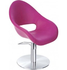 Крісло перукарське CERIOTTI CHERIE G405716, кол. рожевий (Італія)