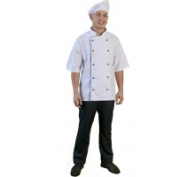 Куртка кухаря СП-КОНТАКТ чол., літо, 014KS 6350138, з гудзиками, кант