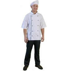 Куртка кухаря СП-КОНТАКТ чол., літо, 014KS 6350138, з гудзиками, кант