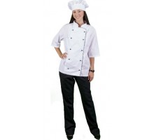 Куртка кухаря СП-КОНТАКТ жін., літо, 013KXL 6350152, з гудзиками, кант