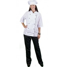 Куртка кухаря СП-КОНТАКТ жін., літо, 013KXL 6350152, з гудзиками, кант